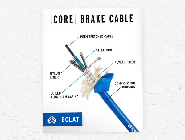 Eclat The Core Linear Brake Cable Black 130cm